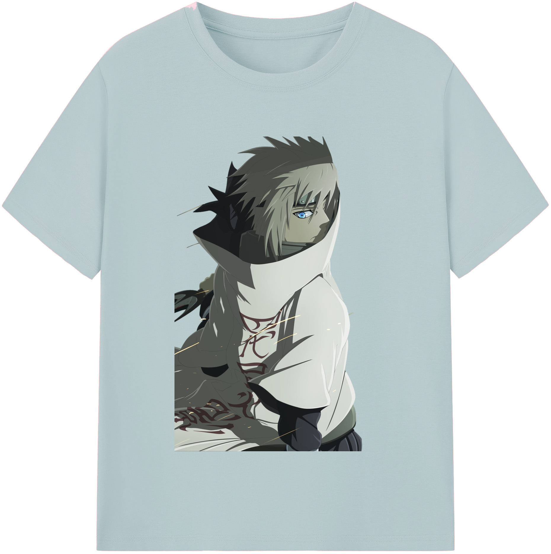 （画像用） NARUTO -ナルト- 波風 ミナト Namikaze Minato 綿100％半袖Tシャツ（フロントプリント）